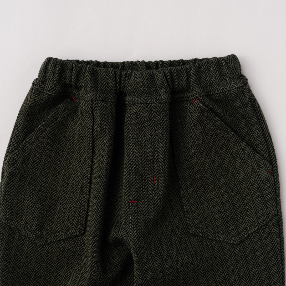 ジャガードニットリブパンツ　KHAKI
