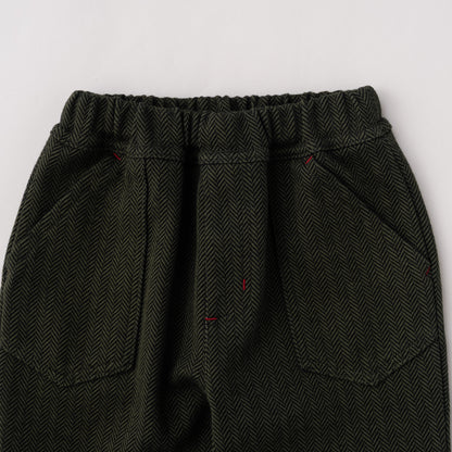 ジャガードニットリブパンツ　KHAKI