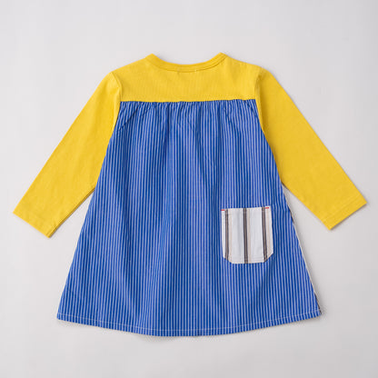 切り替えTシャツワンピース　STRIPE