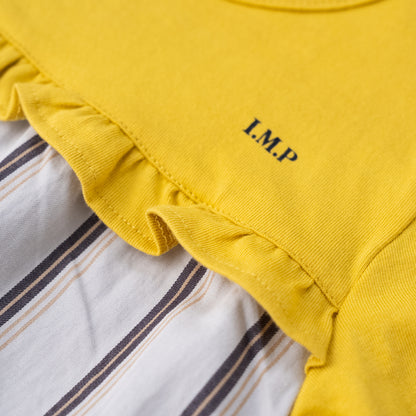 切り替えTシャツワンピース　STRIPE