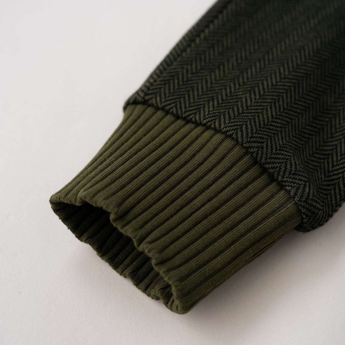 ジャガードニットリブパンツ　KHAKI