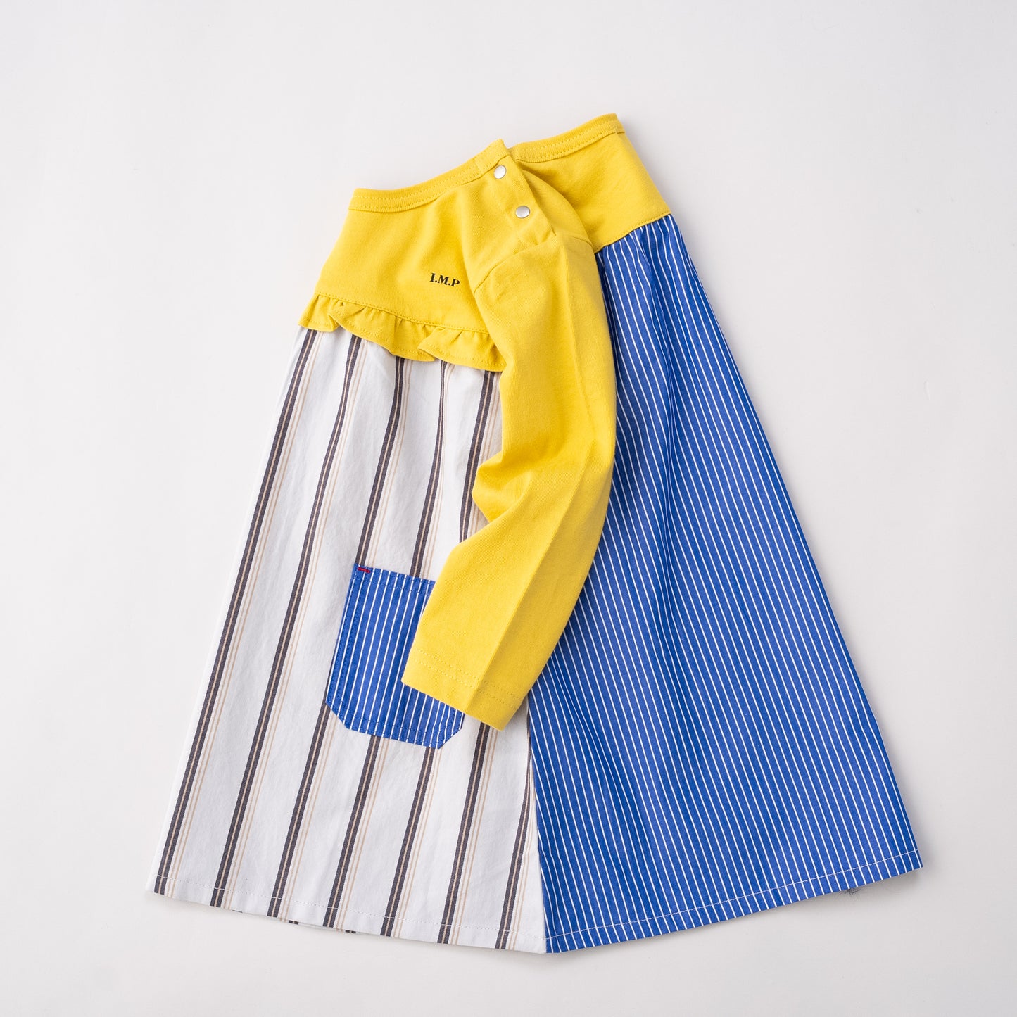 切り替えTシャツワンピース　STRIPE