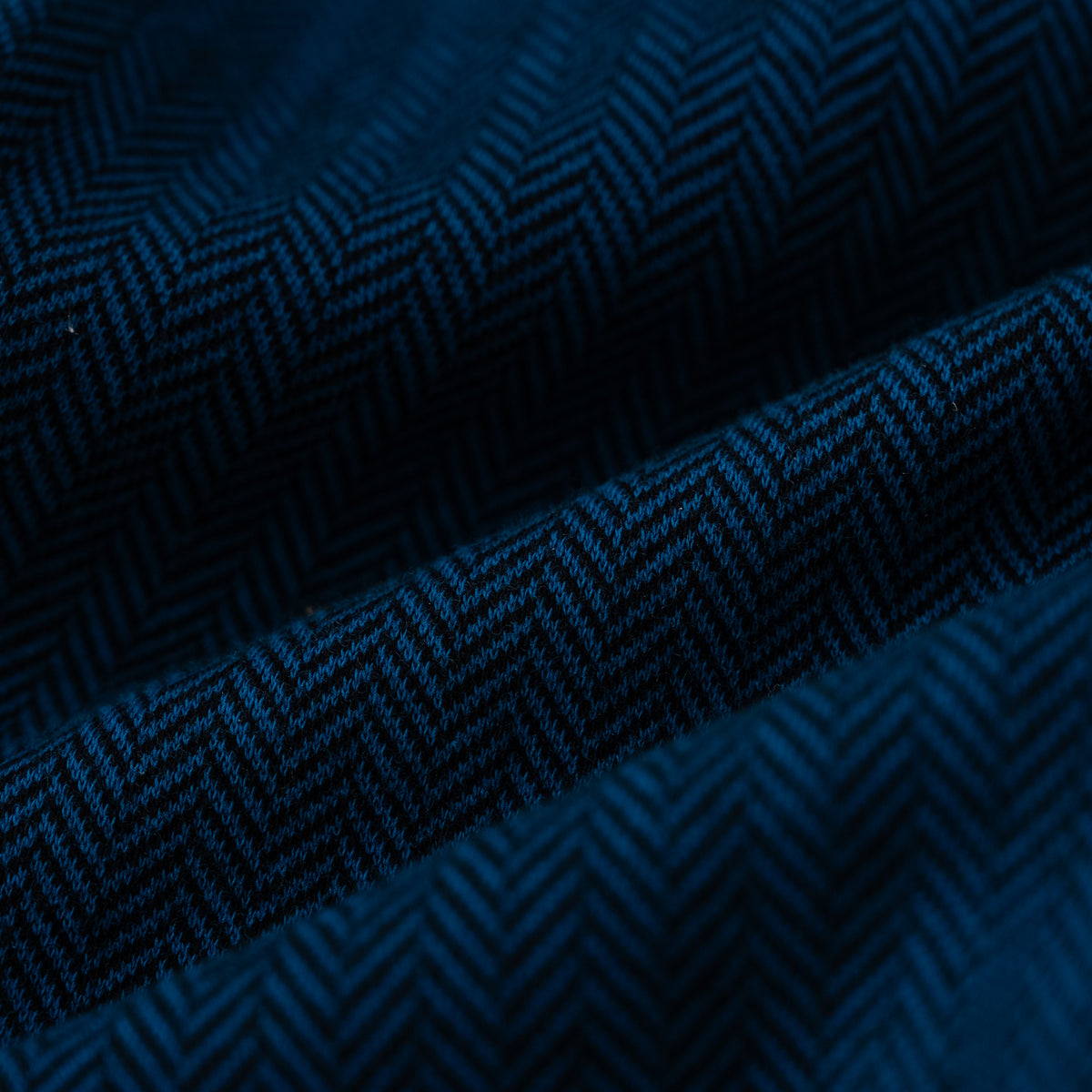 ジャガードニットリブパンツ　BLUE