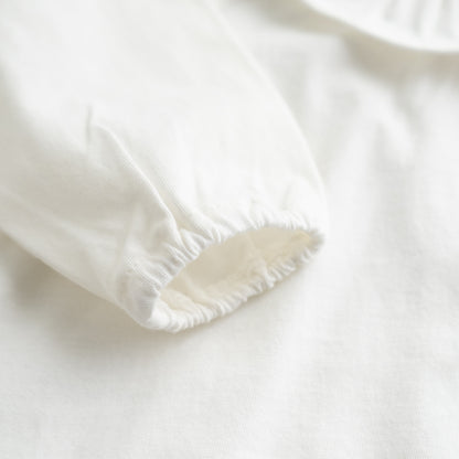 フリル襟Tシャツ　OFF-WHITE