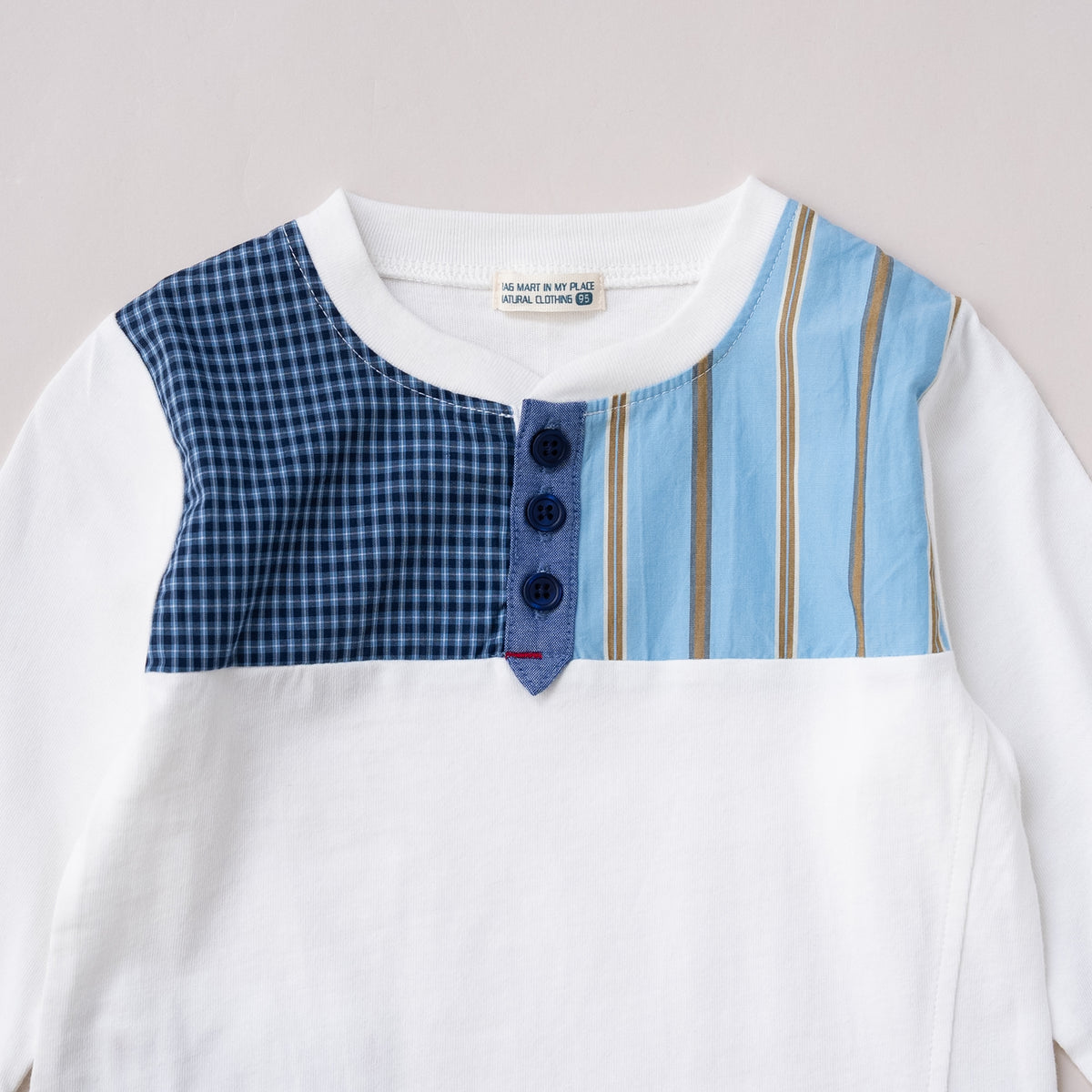 ヘンリーネックTシャツ　OFF-WHITE