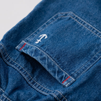 デニムワークパンツ　BLUE