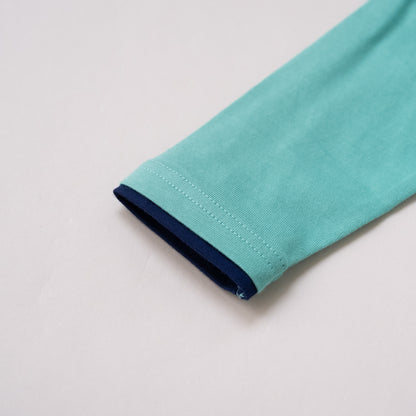 ヘンリーネックTシャツ　GREEN