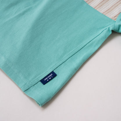 ヘンリーネックTシャツ　GREEN