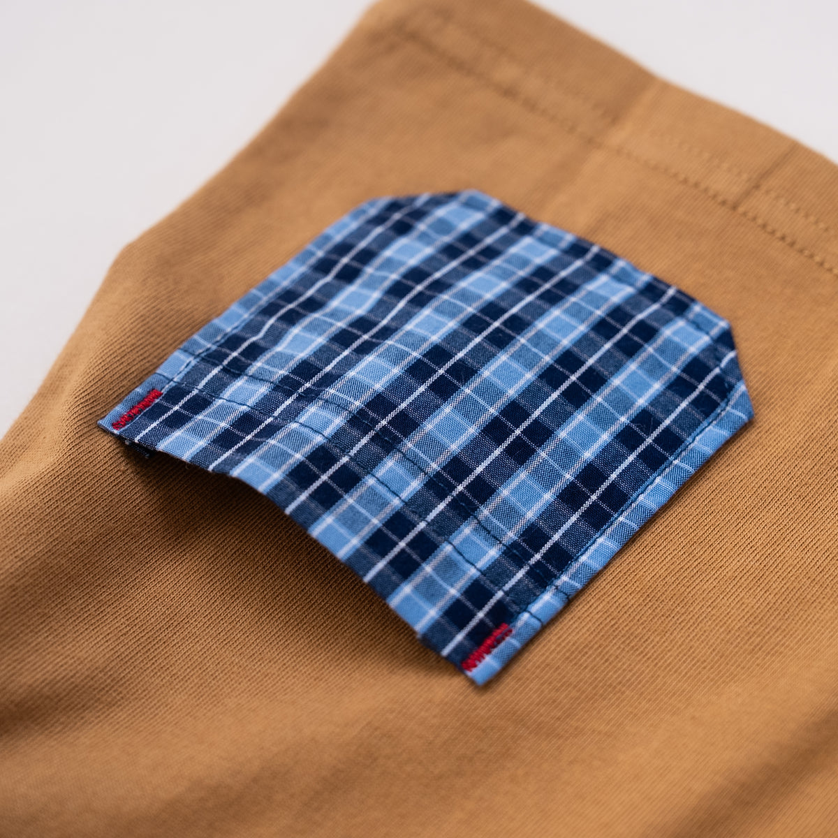 ヘンリーネックTシャツ　CAMEL