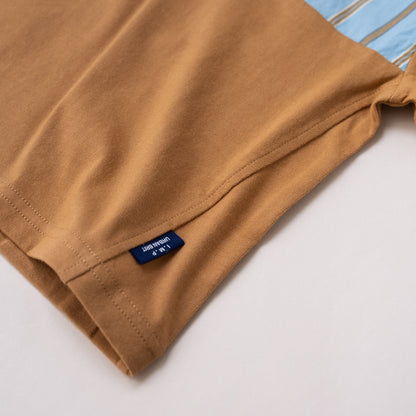 ヘンリーネックTシャツ　CAMEL