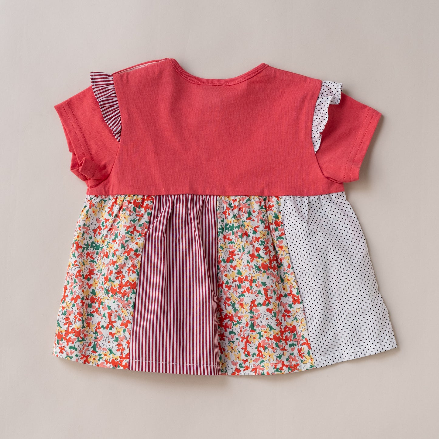 パッチワークTシャツ＆パンツセット　PINK
