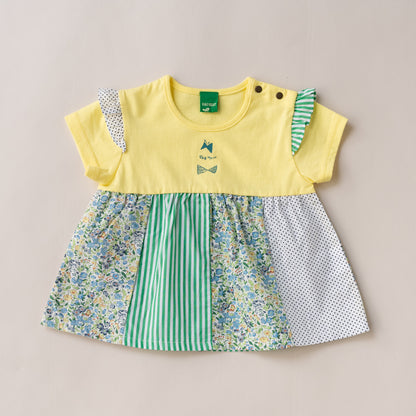 パッチワークTシャツ＆パンツセット　YELLOW