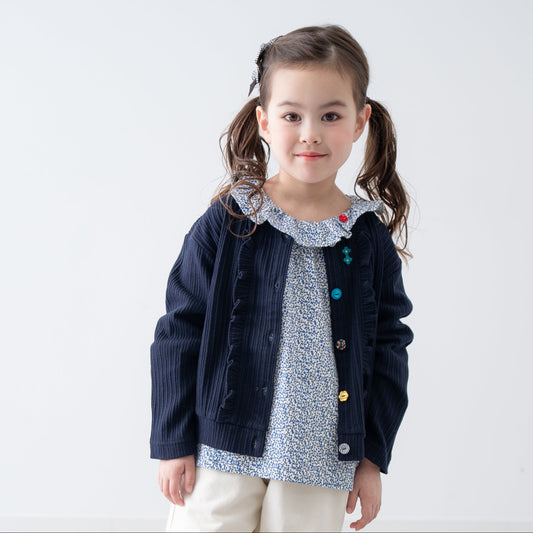 ニットカーディガン　NAVY