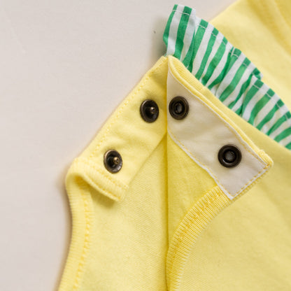 パッチワークTシャツ＆パンツセット　YELLOW