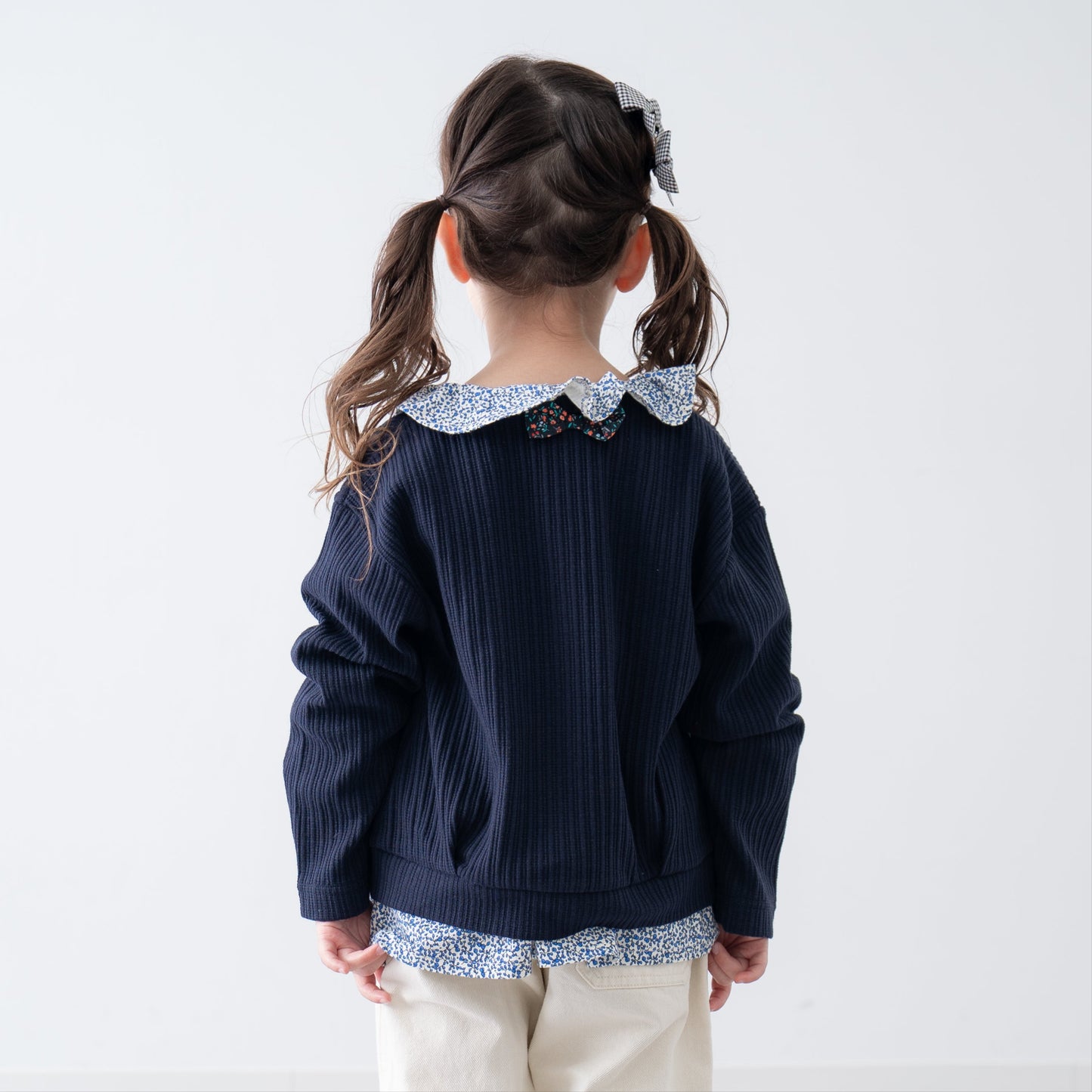 ニットカーディガン　NAVY