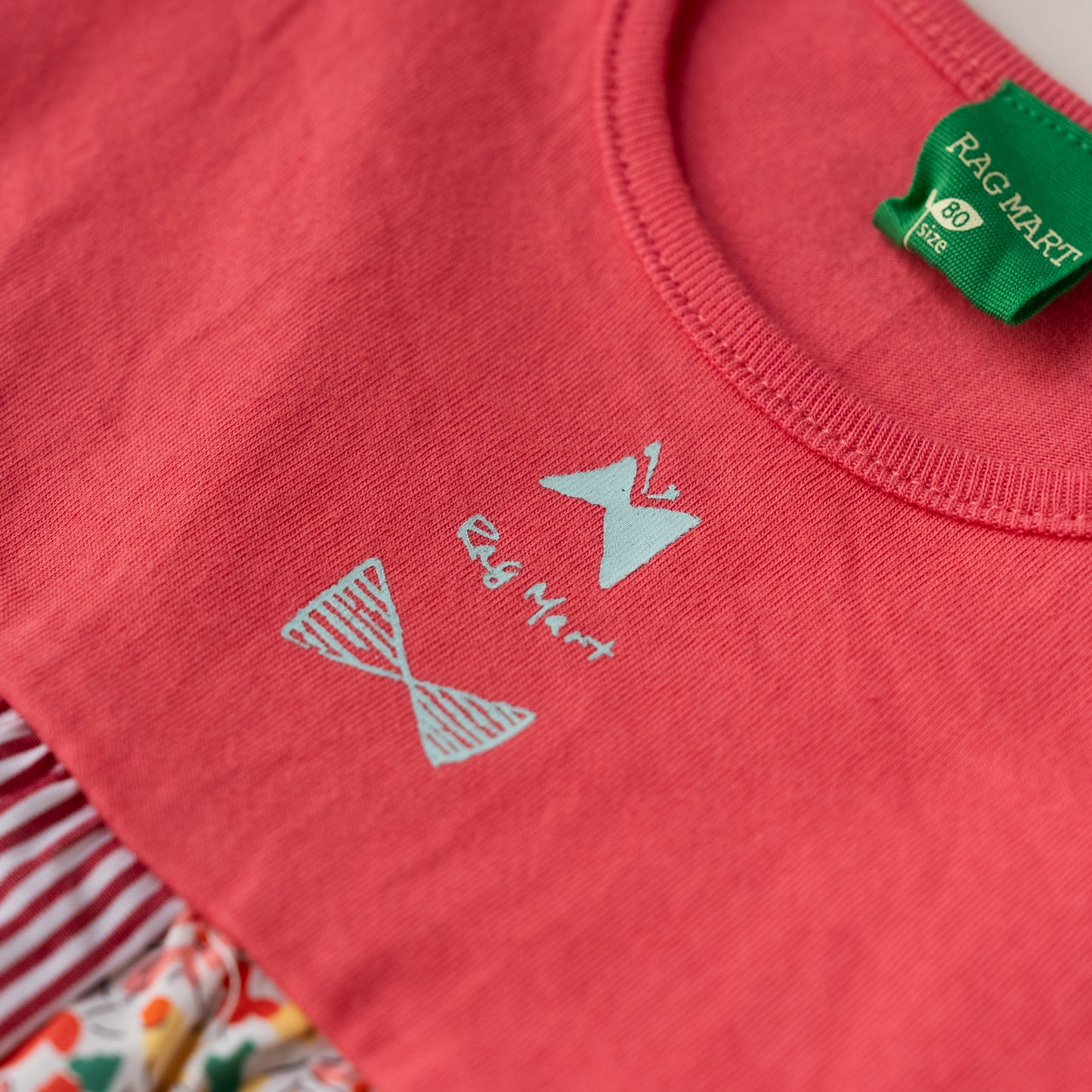 パッチワークTシャツ＆パンツセット　PINK