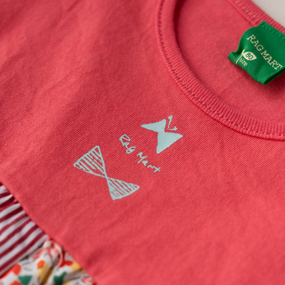 パッチワークTシャツ＆パンツセット　PINK