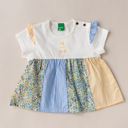 パッチワークTシャツ＆パンツセット　OFF-WHITE