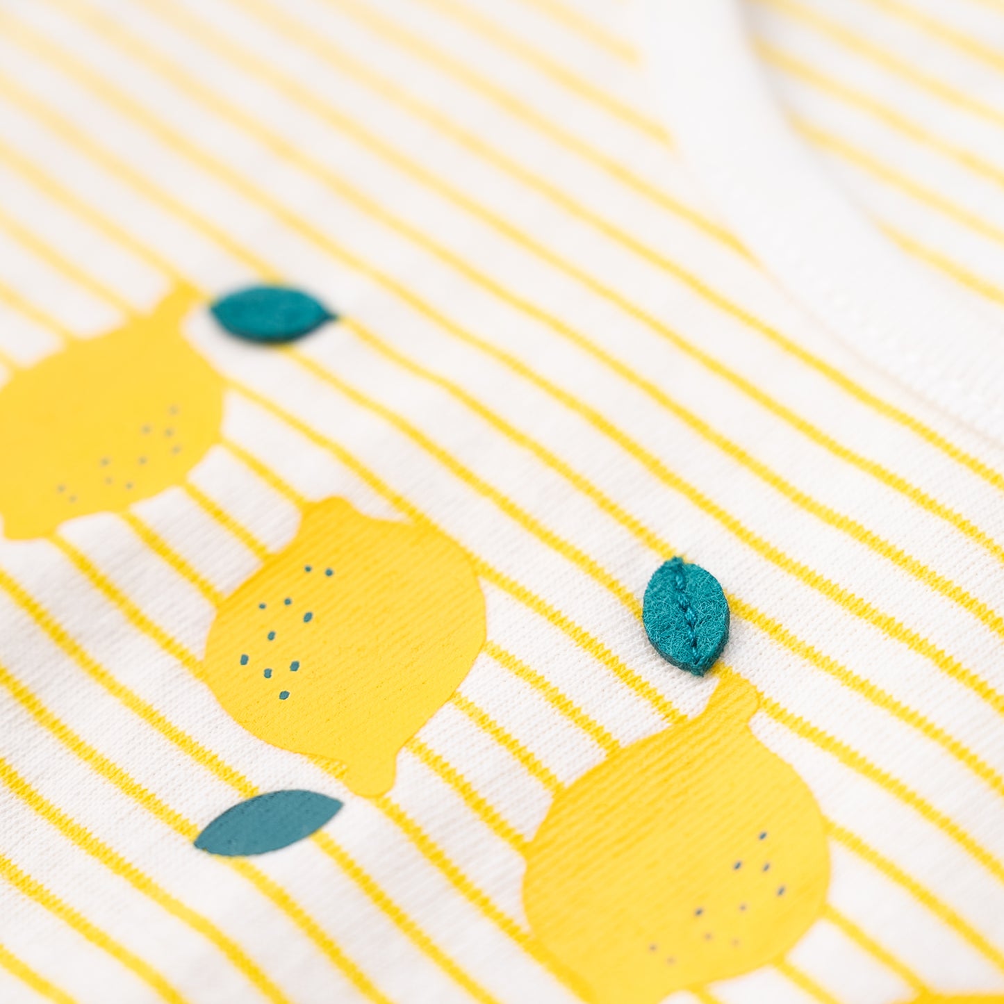 ボーダーフレンチスリーブTシャツ　YELLOW