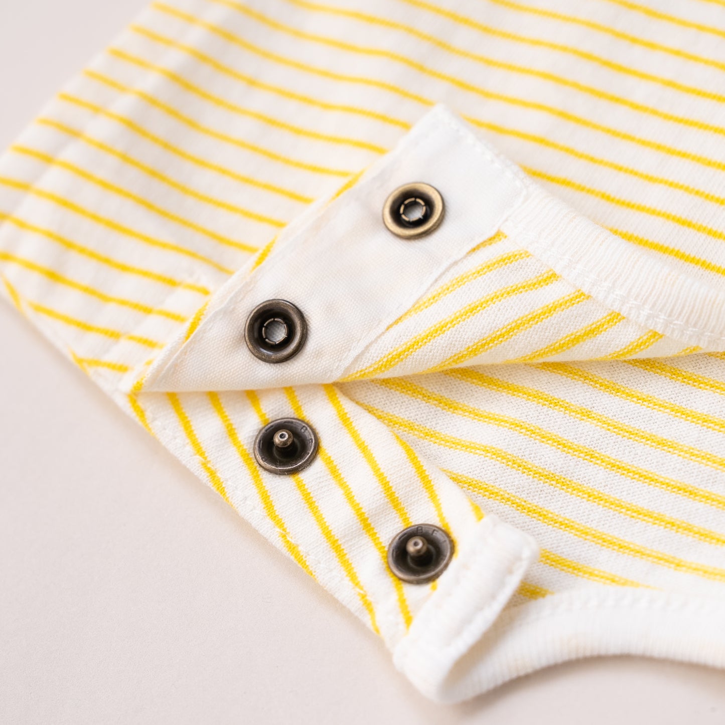 ボーダーフレンチスリーブTシャツ　YELLOW