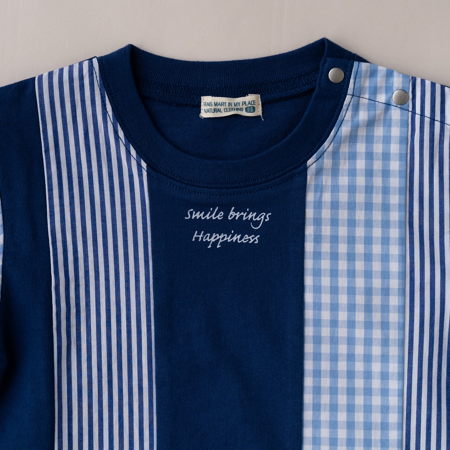 スイッチングTシャツ　NAVY