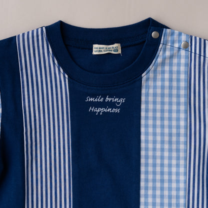 スイッチングTシャツ　NAVY
