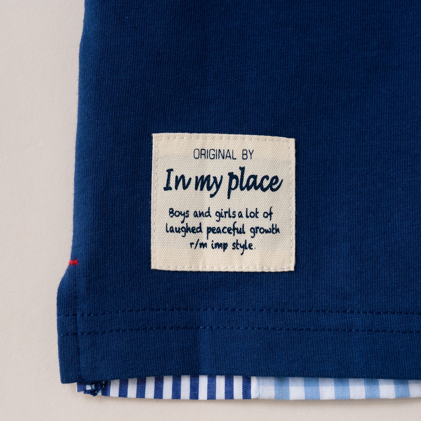 スイッチングTシャツ　NAVY