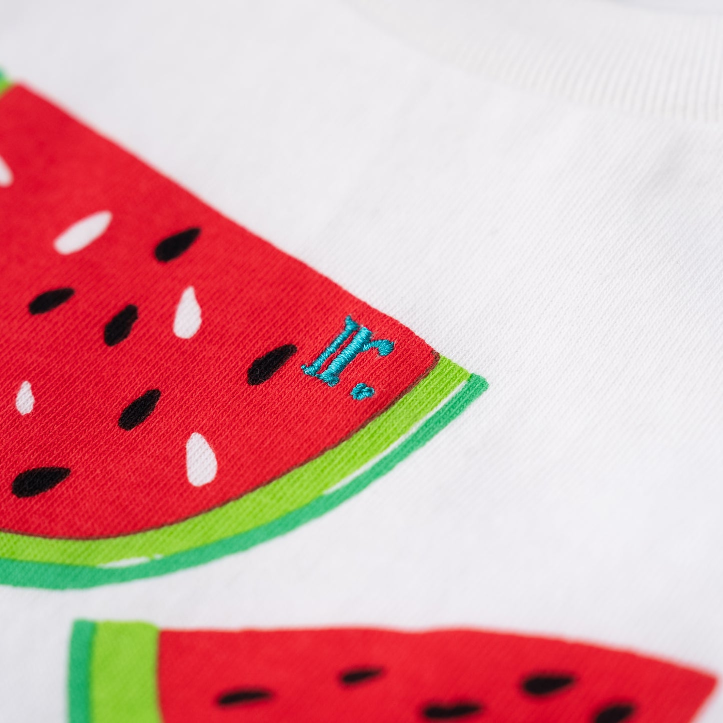 サスペンダーフルーツセット【スイカ】　OFF-WHITE