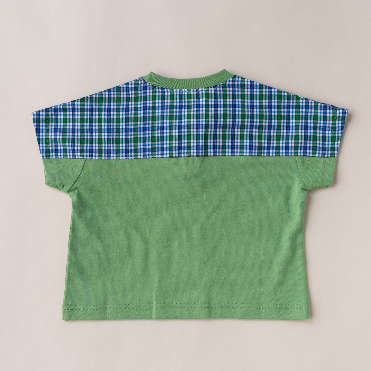 ヘンリーネックポケットTシャツ　KHAKI