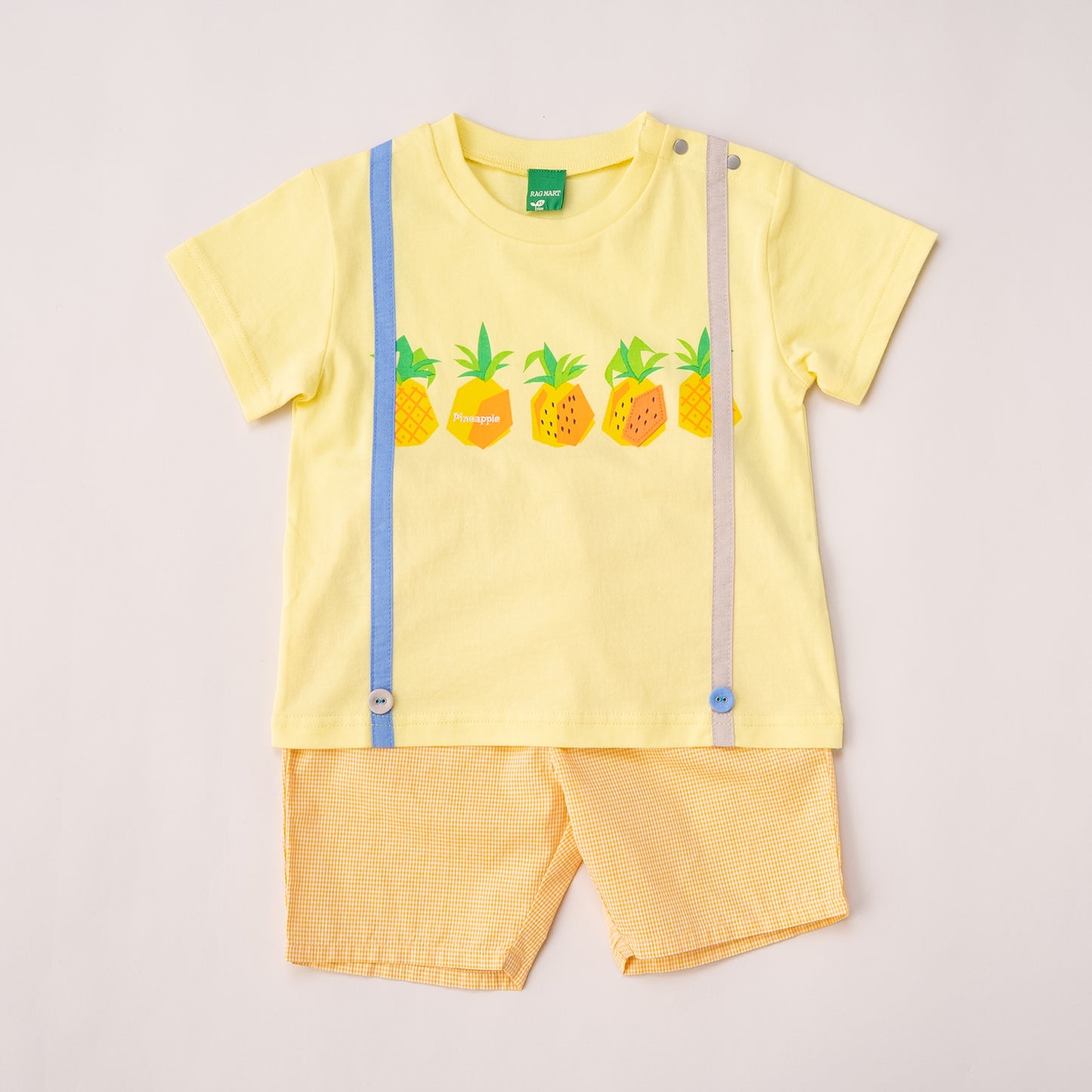 サスペンダーフルーツセット【パイン】　YELLOW