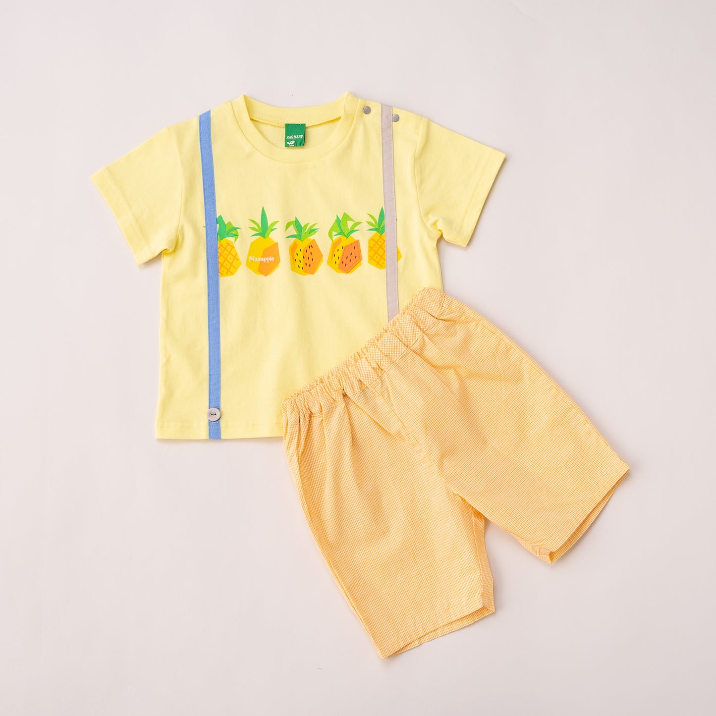 サスペンダーフルーツセット【パイン】　YELLOW