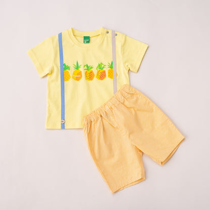 サスペンダーフルーツセット【パイン】　YELLOW