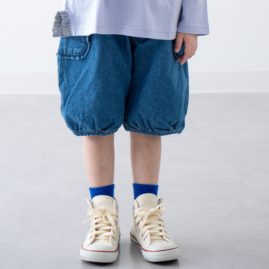 デニムバルーンパンツ　BLUE