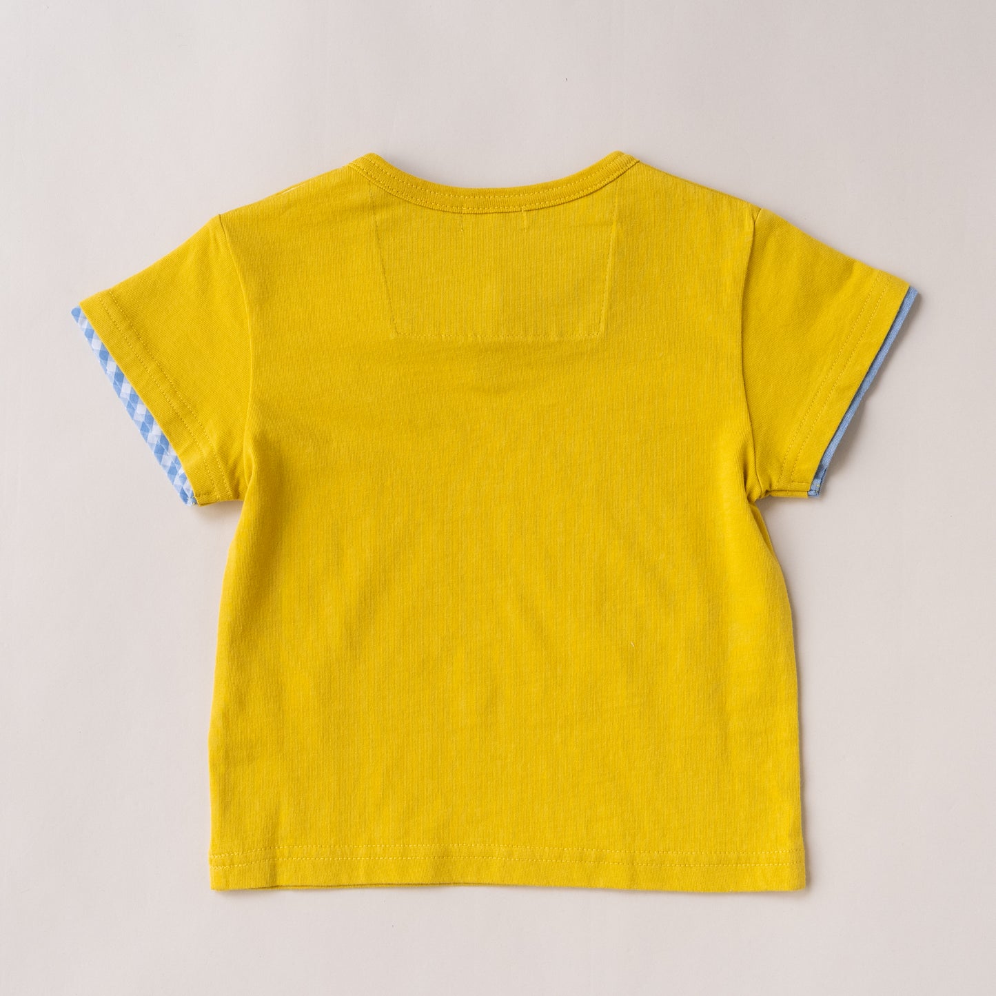 スリットネックTシャツ　YELLOW
