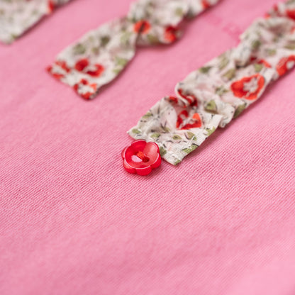 花柄フリルセット　PINK