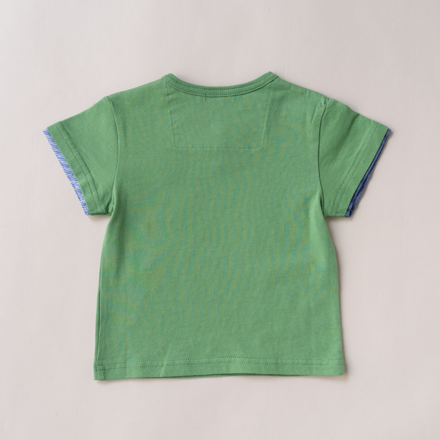 スリットネックTシャツ　KHAKI