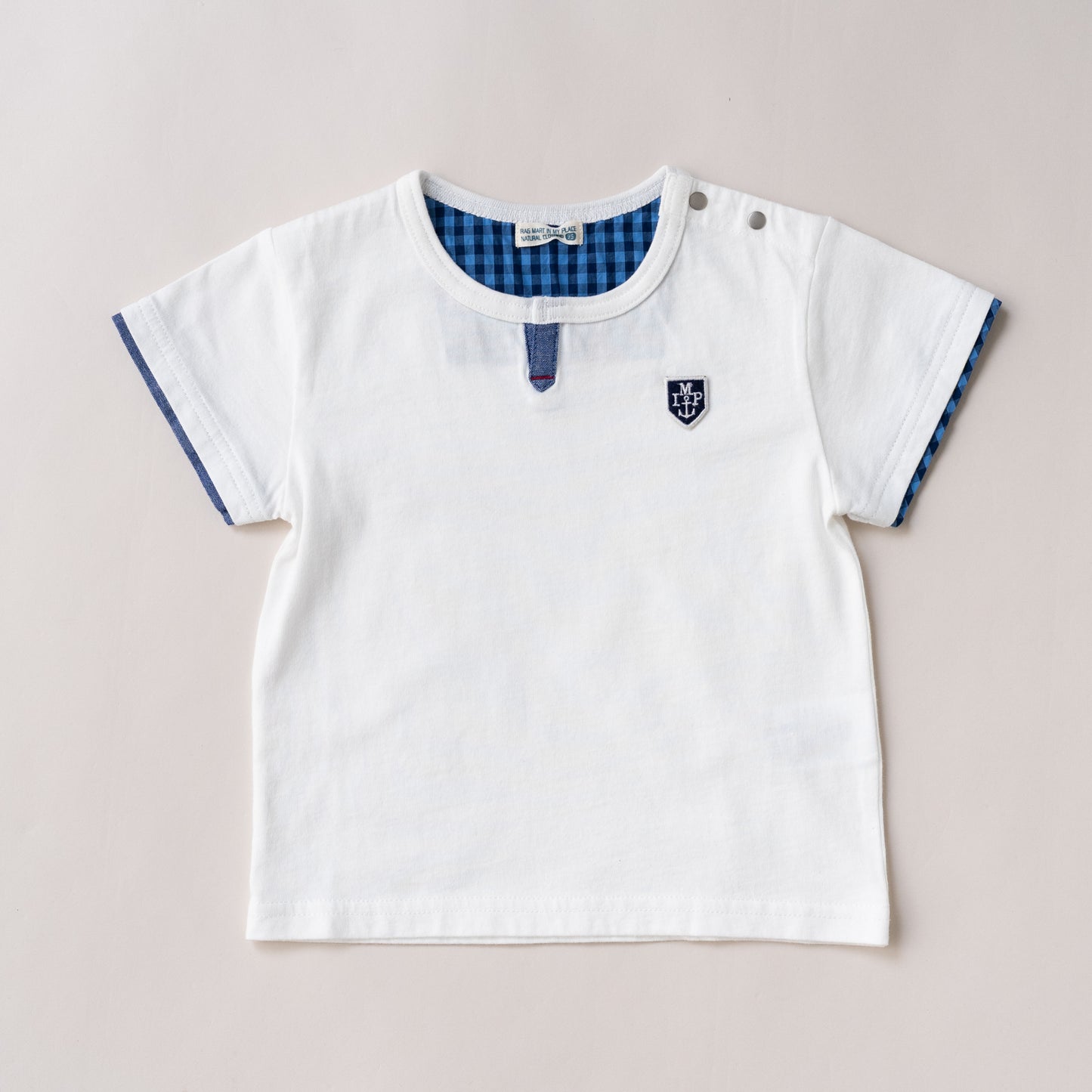スリットネックTシャツ　OFF-WHITE