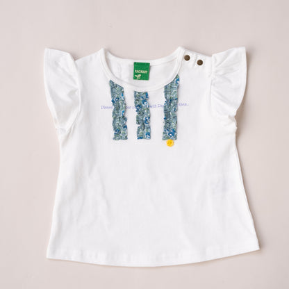 花柄フリルセット　OFF-WHITE