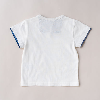 スリットネックTシャツ　OFF-WHITE