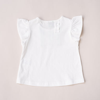 花柄フリルセット　OFF-WHITE