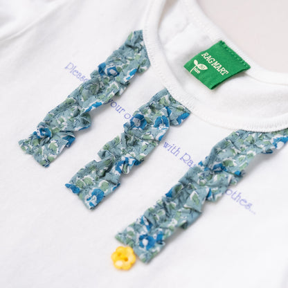 花柄フリルセット　OFF-WHITE