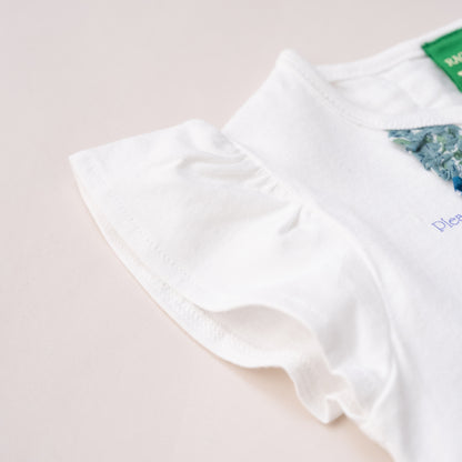 花柄フリルセット　OFF-WHITE