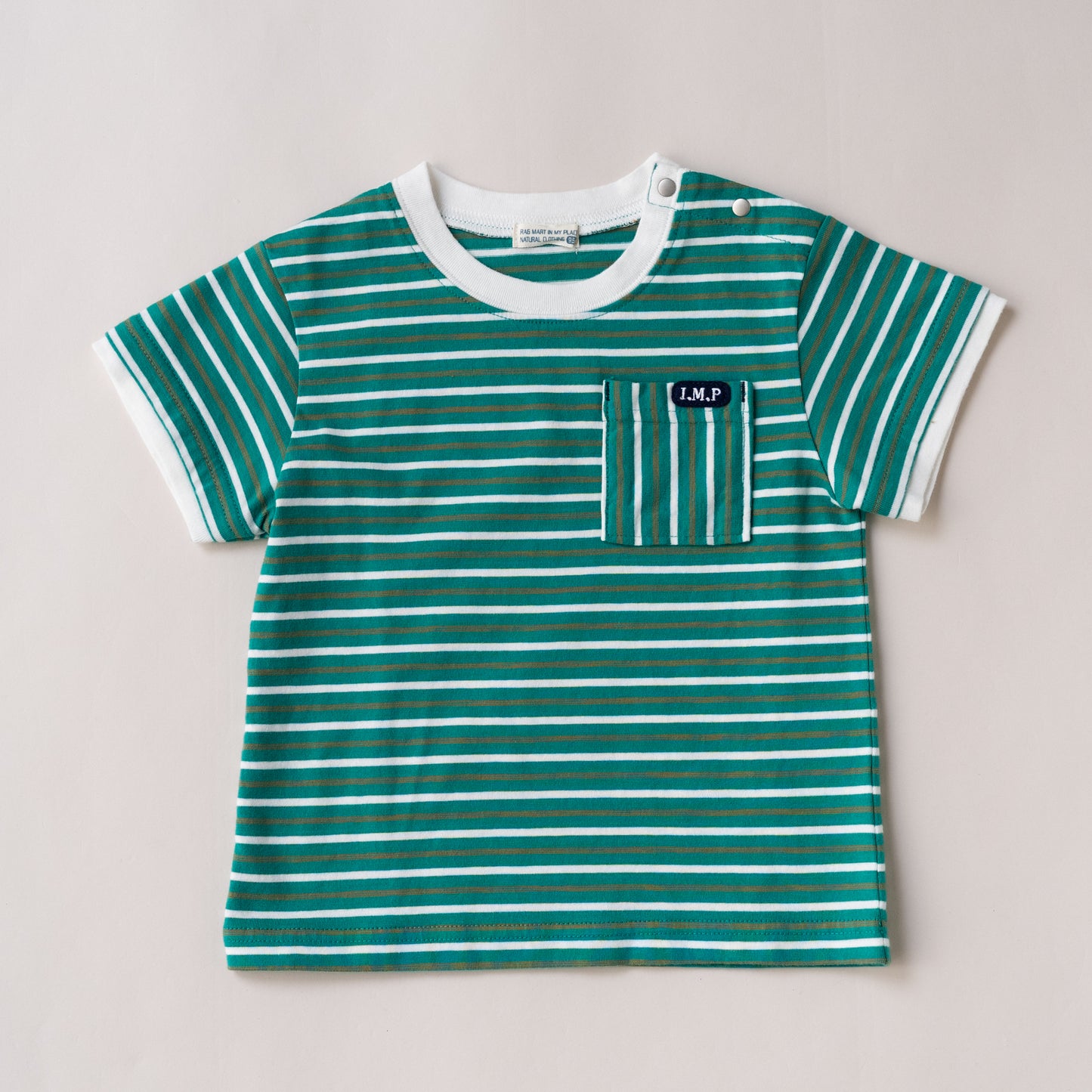 ボーダーTシャツ　GREEN