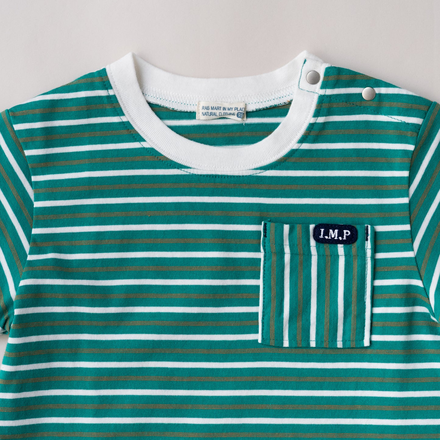 ボーダーTシャツ　GREEN