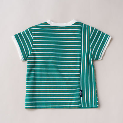 ボーダーTシャツ　GREEN