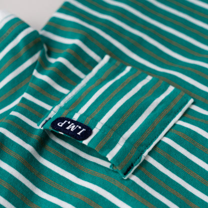 ボーダーTシャツ　GREEN