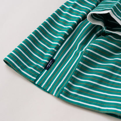 ボーダーTシャツ　GREEN
