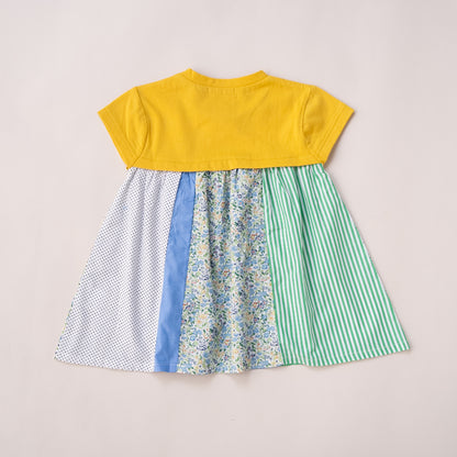 パッチワークチュニック　YELLOW