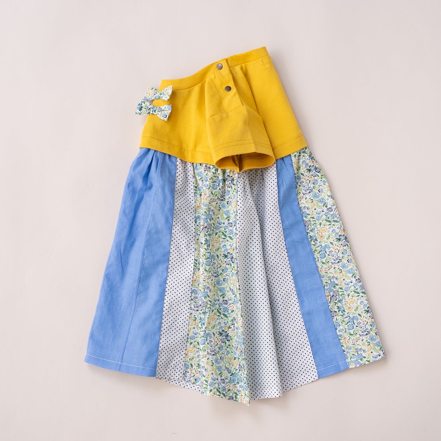 パッチワークチュニック　YELLOW