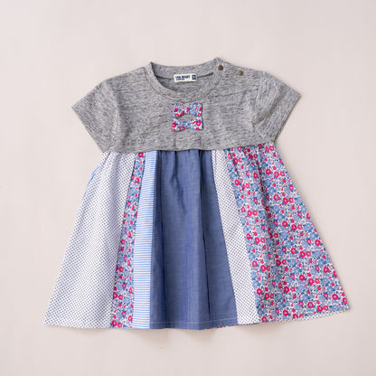 パッチワークチュニック　GRAY